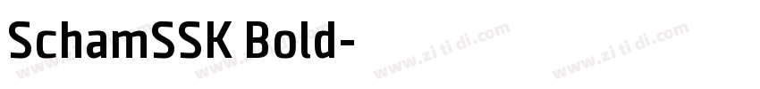 SchamSSK Bold字体转换